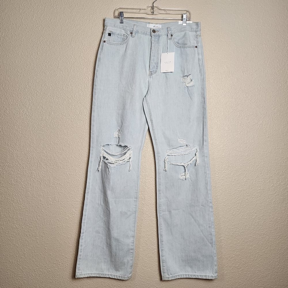 KanCan 90's Flare High-Rise Distressed Jeans 13/30 New